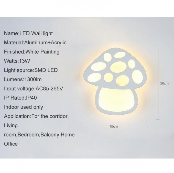 Mushroom contemporary Acrylic LED wall light /inside led wall lamps for drawing room