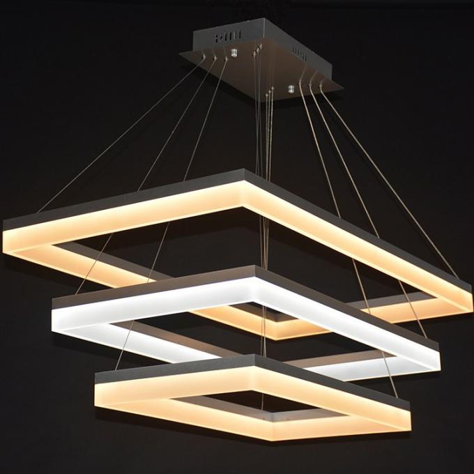 Square modern drop pendant lights& commercial hanging led lights hanging pendant lights for kitchen for hotel