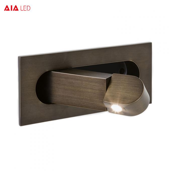 Modern recessed mounted led headboard reading wall light/hotel led