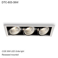 China hotel decorative recessed mounted 39W COB LED Grille light for shipping mall supplier