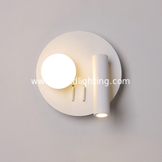 China Bedside reading wall lamp acrylic ball Nordic bedroom bed board light living Bedhead wall light for hotel supplier