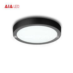 China Modern office home surface mounted black round 24W LED panel light supplier