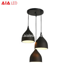 China Indoor Black 3piece/set  E27 dining room pendant light/LED droplight for eating house supplier
