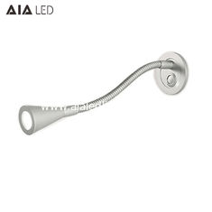 China IP40 wall mounted led bedside reading light 3W gooseneck wall lamp for villa decoration supplier
