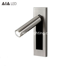 China Rotating embed mounted led reading light/hotel led bedside wall lamp for bedroom supplier