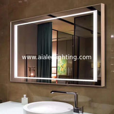 China Bathroom mirror light square smart mirror light hotel led anti-fog waterproof smart with date  temperature supplier
