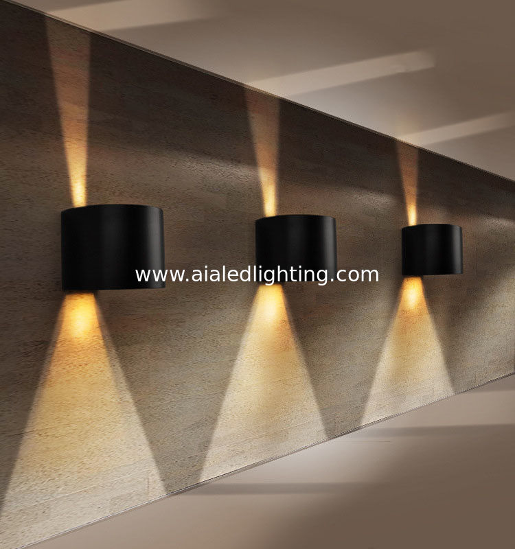 Round Aluminum Cob 2x3w Led Wall Lights Outdoor Lamps For China Round Aluminum Cob 2x3w Led Wall Lights Outdoor Lamps For Apartment Supplier
