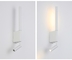350 Modern Adjustable Swing Arm Wall Lamp Black White Light for Bedroom Bedside House Reading Living Room Home Hallway supplier