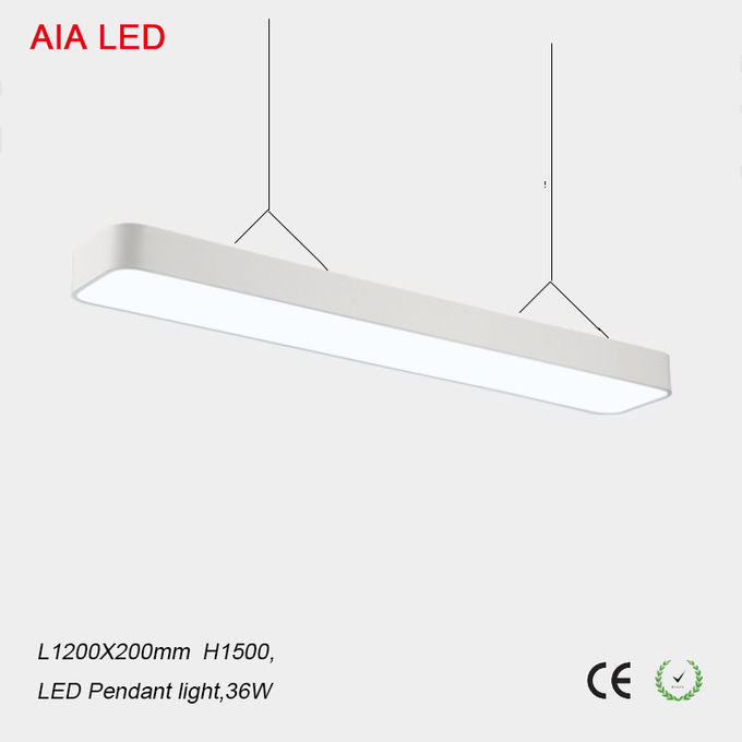 1200x200mm Aluminum+Acrylic commercial office 36W led pendant lighting for office