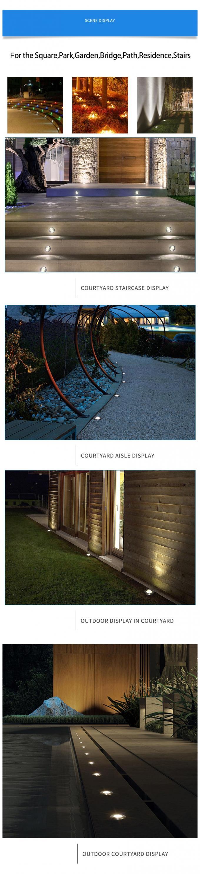 10W exterior led underground lighting IP67 & COB LED Underground up