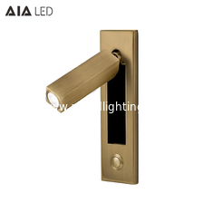 China Surface mounted 3W flexible bedside wall lamp switch led bedroom wall lamp led wall lighting for villa supplier