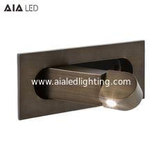 China Recessed Hotel Reading Book Wall Lamp Modern Interior Bedroom Bedside Home Decor Folding Adjust Angle Wall Light Sconce supplier