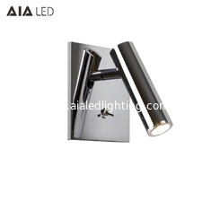 China Simple recessed mounted square base 3W flexible wall light bed wall reading light for bedroom light supplier