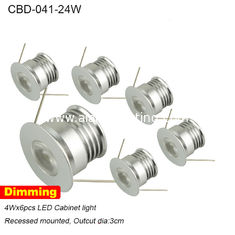 China mini high quality saving energy dimmable round set led cabinet light 24w supplier