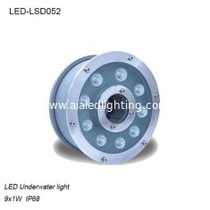 China 9W Round sruface mounted IP68 LED Underwater light for pool decoration supplier