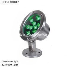 China Adjustable 9W good price IP68 LED Underwater light for swimming pool supplier