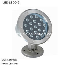 China High quality 18W outside IP68 LED Underwater light for fountain supplier