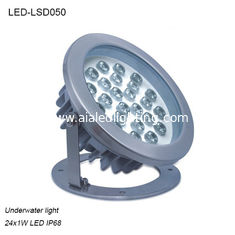 China High efficiency 24W φ215xH221mm exterior IP68 LED Underwater light supplier