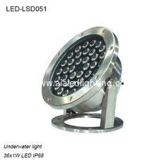 China adjustable 36 Watts High power outdoor IP68 LED Underwater lighting supplier