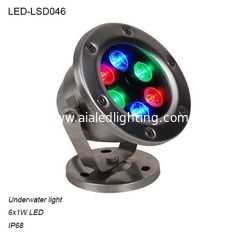 China 6W rotatable outdoor waterproof IP68 LED Underwater light for pool supplier