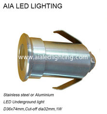 China Stainless stell waterproof outside 1W LED inground light/waterproof led underground light supplier