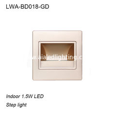 China ABS High quality gold indoor 1.5W LED step light&amp;LED Stair light supplier