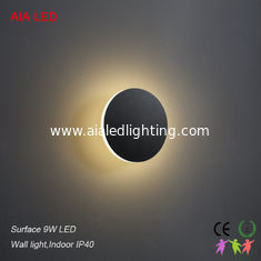China Black finished contemporary special design LED wall light for hotel rooms supplier