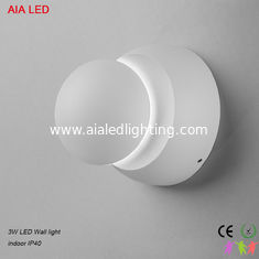 China Surface mounted 3W modern round COB LED wall light for hotel rooms supplier