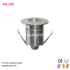 China Stainless steel &amp; Aluminium waterproof exterior IP67 3W 52mm LED underground light supplier