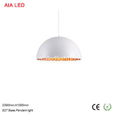 China Aluminum White cover modern Exterior IP20 E27 Base pendant light/LED droplight supplier