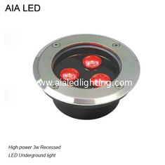 China 1X3W outdoor 30degree waterproof IP67 black aluminium LED Underground light for park decoration supplier