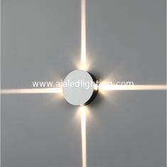 China Steel 4ways round 4x1W  IP20 modern LED wall light /LED decorative lighting for cafe used supplier