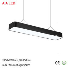 China Modern indoor white 900x200mm commercial office 24W led pendant lighting for school used supplier