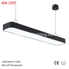 China MATT Black 1200x200mm 48W office led pendant lighting for meeting room supplier
