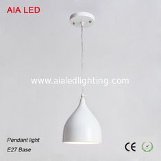 China Matt white aluminum cover E27Base pendant light/led pendant lamp for dining-hall supplier