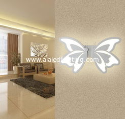 China Butterfly Acrylic IP40 LED wall light /indoor led wall lamp for living room supplier