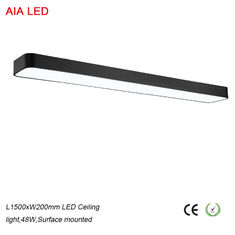 China Black 48W L1500mm office led pendant lighting  for meeting room &amp;led pendant lamp supplier