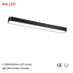 China 1200x200mm 48W aluminum office led light&amp; led hung light for meeting room supplier