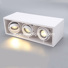 China 3xGU10 base white ceiling mounted contemporary spotlight housing&amp;interior GU10 spot light for hotel supplier