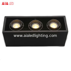 China 3xGU10 base black ceiling mounted modern GU10 spotlight&amp;interior spot lamp for hotel supplier