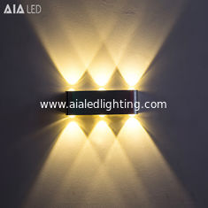 China Brushed silver 6X1W modern up down light linear LED wall lighting for spa house supplier