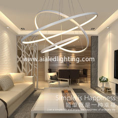 China DIY black ring modern led pendant lights led droplight for hotel supplier