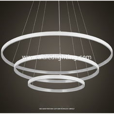 China DIY black ring modern led pendant lights led commercial chandelier pendant ceiling lights for hotel supplier