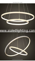 China DIY black ring modern dimmable hanging led lights bathroom pendant lights for hotel supplier