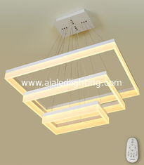 China Square modern drop pendant lamp&amp; acrylic led drop light hanging pendant lights for kitchen for hotel supplier