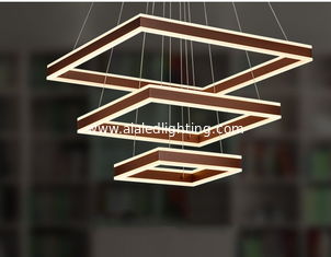China Square modern multilayer dimmable led pendant lights &amp; metal pendant light for hotel supplier