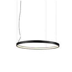 China DIY black modern led ring pendant lamp led ring chandelier droplight ceiling lamp for hotel decoration supplier