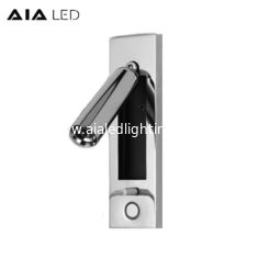 China IP20 adjustable USB charging LED bedside wall light/indoor led headboard wall light/led reading wall light supplier