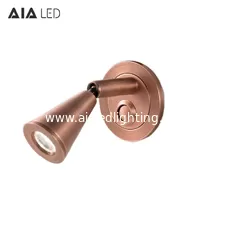 China Push-button LED headboard reading wall light/led bed wall light LED bedside wall light for hotel project supplier