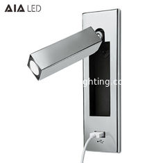 China Recessed mounted usb bed wall light&amp;indoor led headboard wall light &amp;led bedside wall light supplier